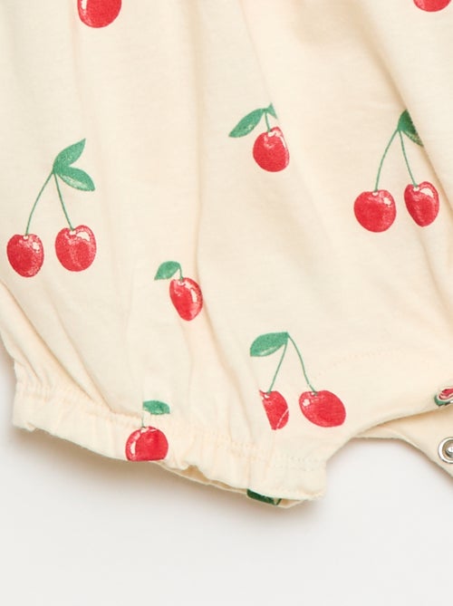 Romper met print van katoenen jersey - Kiabi