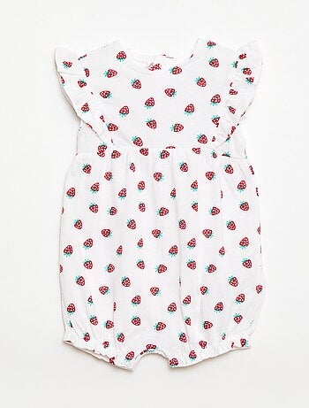 Romper met print van katoenen jersey
