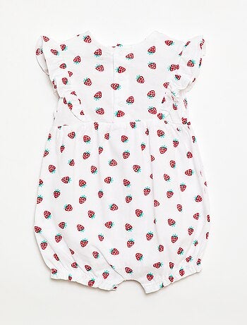 Romper met print van katoenen jersey
