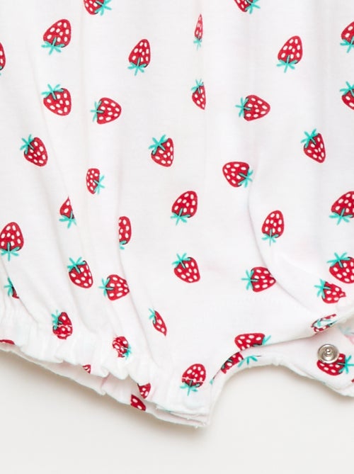 Romper met print van katoenen jersey - Kiabi