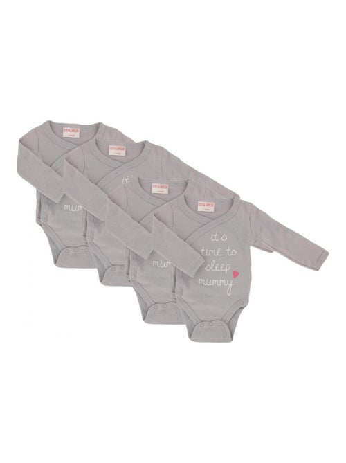 Rompertje Baby Set van 4 - Kiabi Rompertje Baby Set van 4 - Kiabi