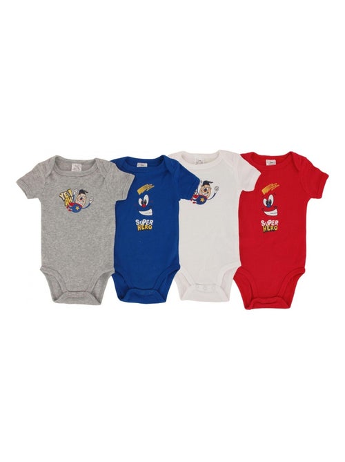 Rompertje Baby Set van 4 - Kiabi Rompertje Baby Set van 4 - Kiabi