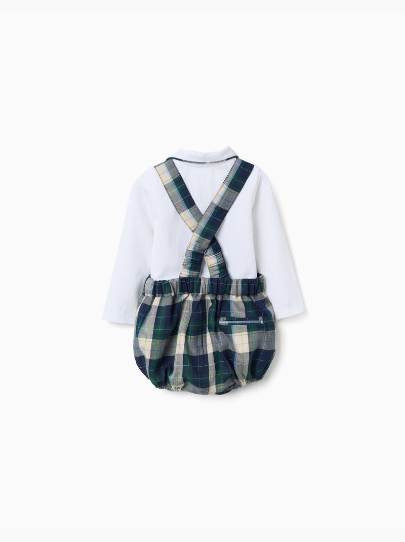 Rompertje + geruite shorts b&s Donkerblauw - Kiabi