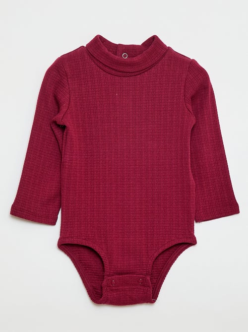 Rompertje met fijn ajourmotiefje en opstaande kraag - Kiabi