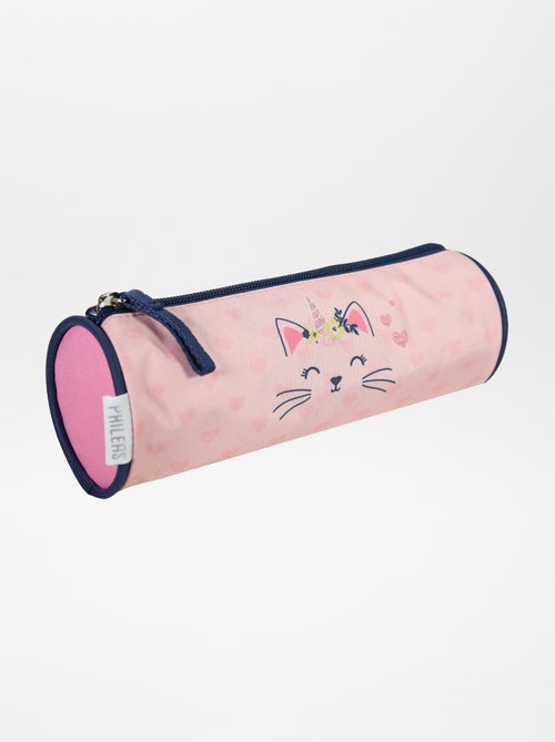 Rond etui met kattenprint - Kiabi