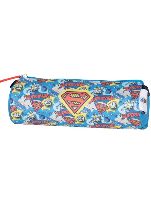 Rond pennenzak cilindrisch Superman DC Comics 22 cm ritssluiting - Kiabi