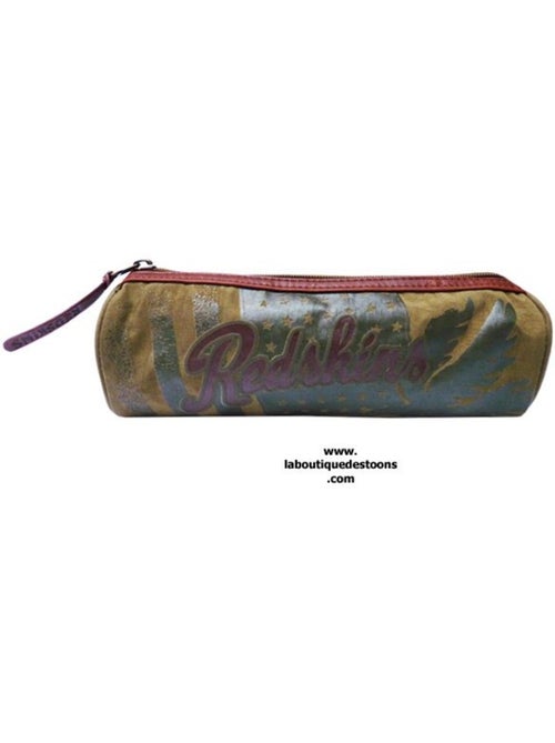 Rond pennenzak Redskins officiële 22 cm camouflageprint en rits - Kiabi