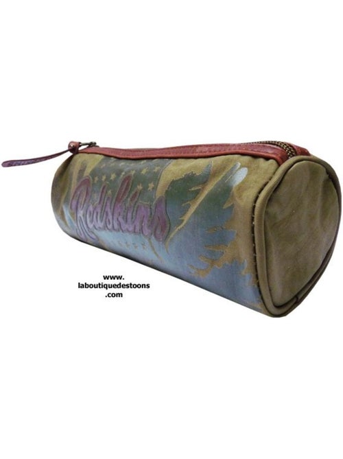 Rond pennenzak Redskins officiële 22 cm camouflageprint en rits - Kiabi