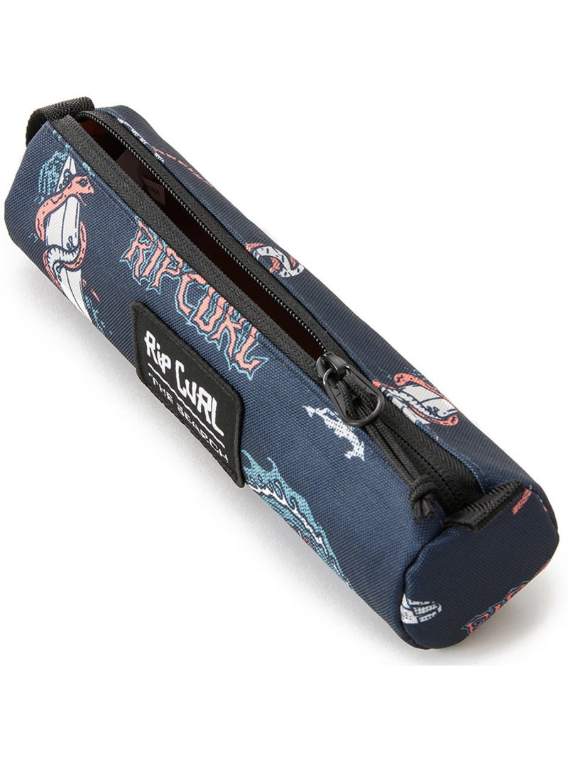 Rond pennenzak textiel gerecycled motieven surf Rip Curl Blauw Oranje - Kiabi