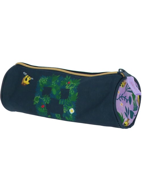 Rond pennenzak textiel Minecraft motief Creeper bloemen - Kiabi