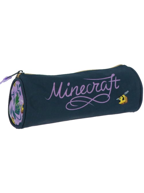 Rond pennenzak textiel Minecraft motief Creeper bloemen - Kiabi