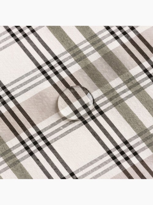 Rond vlekbestendig tafelkleed met tartandessin, natuurlijke touch en valling - Gamusi. - Kiabi Rond vlekbestendig tafelkleed met tartandessin, natuurlijke touch en valling - Gamusi. - Kiabi