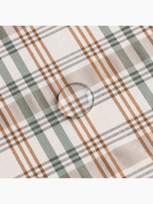 Rond vlekbestendig tafelkleed met tartandessin, natuurlijke touch en valling - Gamusi. - Kiabi Rond vlekbestendig tafelkleed met tartandessin, natuurlijke touch en valling - Gamusi. - Kiabi