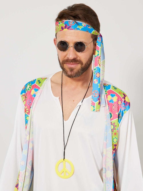 Ronde bril verkleedkleding hippie - Kiabi