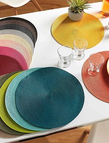 Ronde en kleurrijke placemat