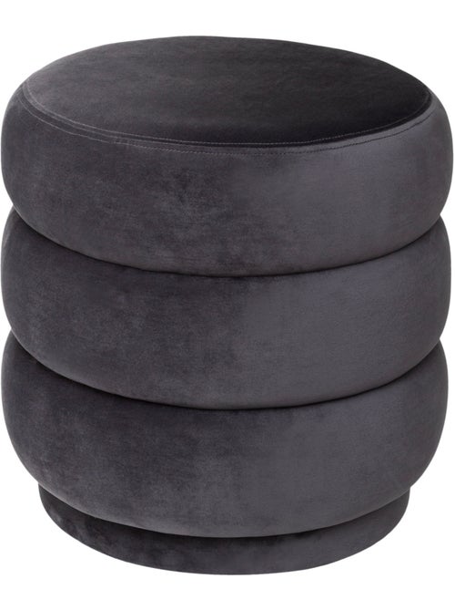 Ronde fluwelen poef - Kiabi Ronde fluwelen poef - Kiabi
