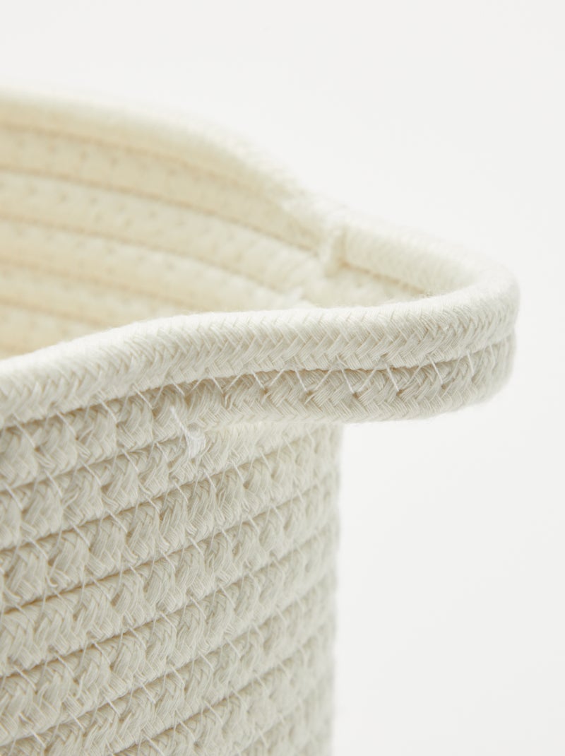 Ronde mand van touw - Regenboog Rose - Kiabi