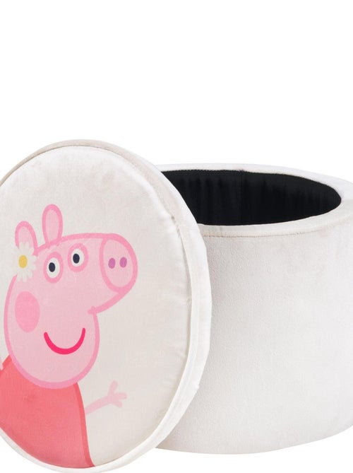 Ronde opbergpoef voor baby van velours 'roba peppa pig' - Kiabi Ronde opbergpoef voor baby van velours 'roba peppa pig' - Kiabi