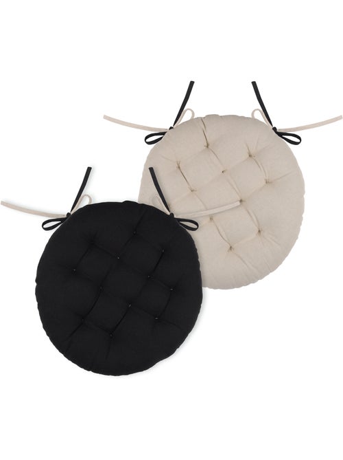 Ronde, tweekleurige stoelhoes - Kiabi Ronde, tweekleurige stoelhoes - Kiabi