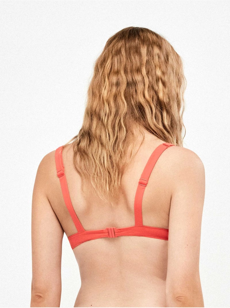 Rood balconette bikini top Rood - Kiabi