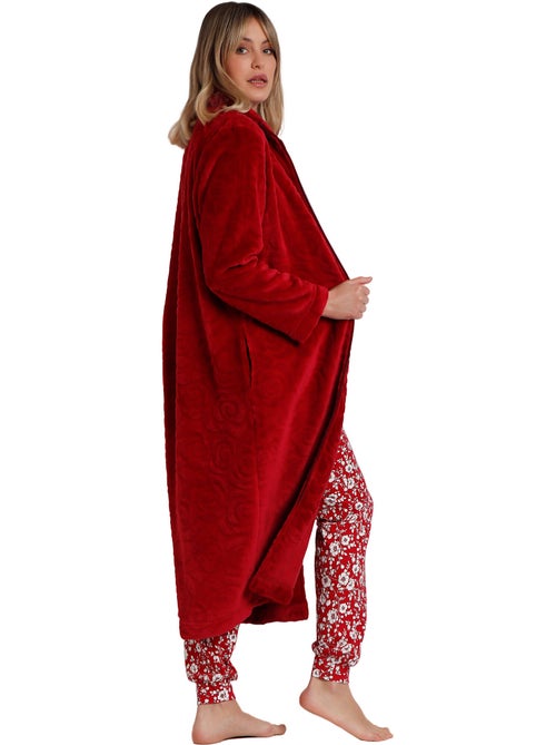 Rosas lange jas voor binnen jacquard - Kiabi Rosas lange jas voor binnen jacquard - Kiabi