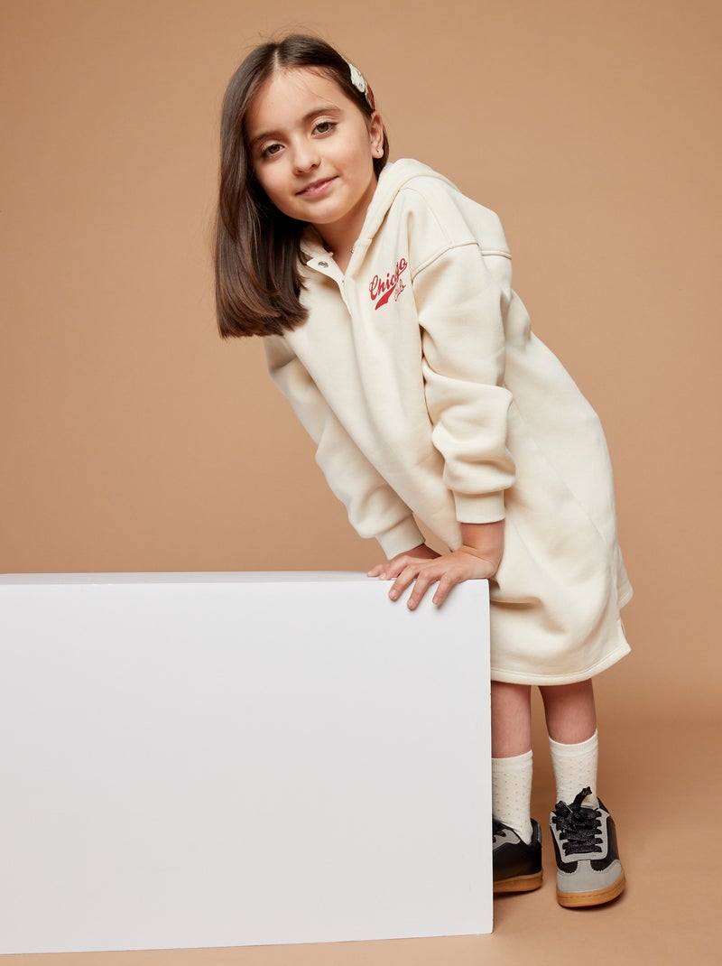 Rose sweat à capuche - So Easy Beige - Kiabi