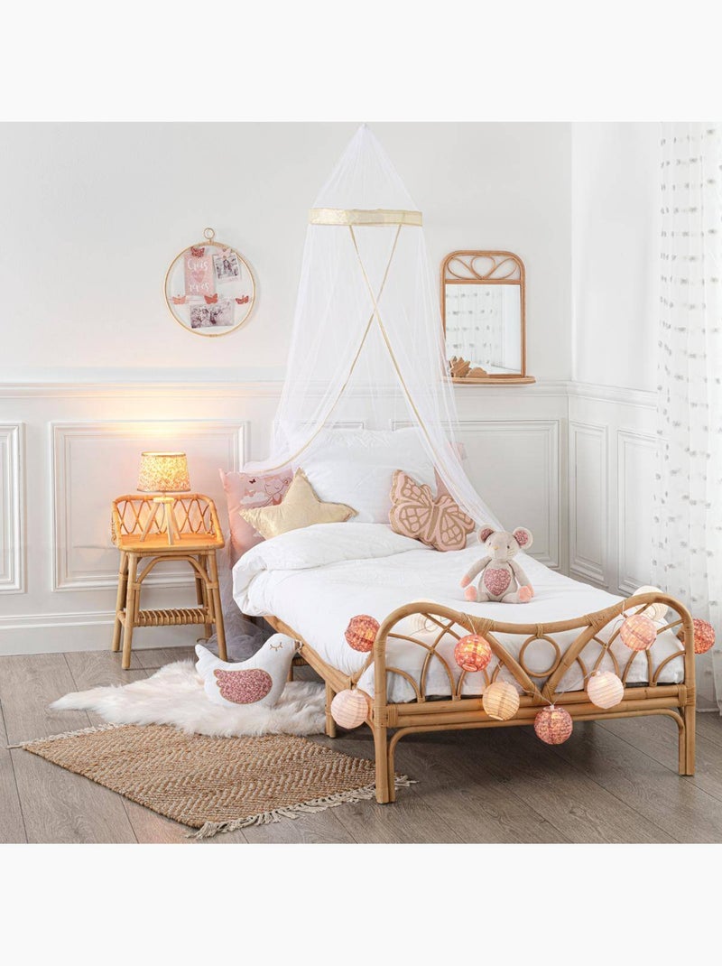 Rotan nachtkastje Beige - Kiabi