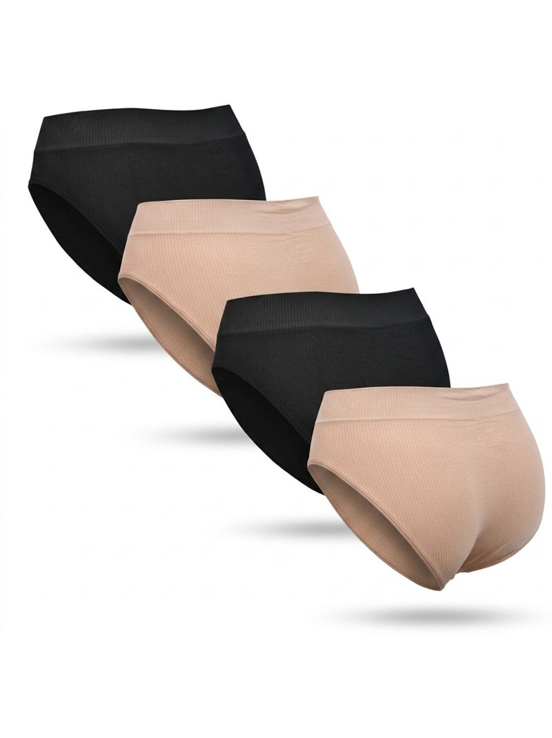 Roxy culottes seamless côtelées x4 - noir & chair Sable - Kiabi