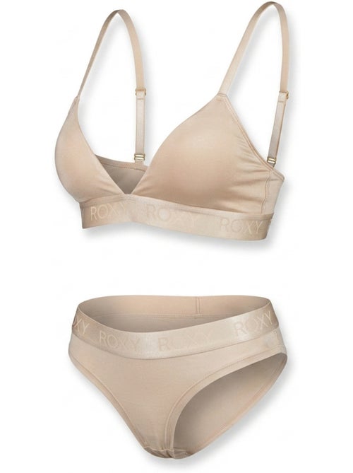 ROXY Ensemble Bralette Triangle Culotte Femme Modal Licence Officielle - Kiabi