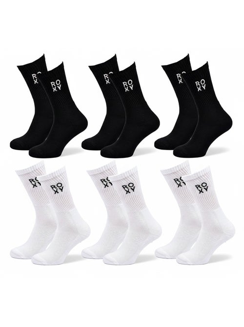 ROXY Lot Chaussettes Femme Crew – Pack 6 Paires - Kiabi ROXY Lot Chaussettes Femme Crew – Pack 6 Paires - Kiabi