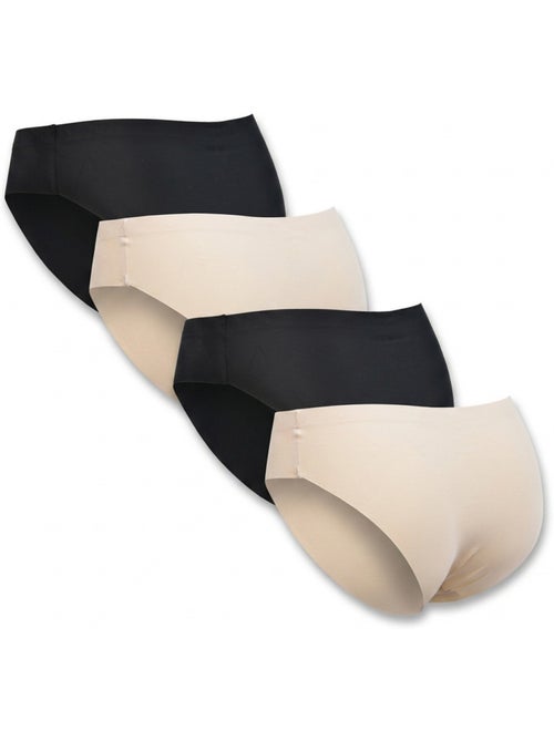 ROXY Slips Microvezel Onzichtbaar Lasersnede Set van 4 - Kiabi ROXY Slips Microvezel Onzichtbaar Lasersnede Set van 4 - Kiabi