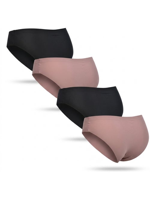 ROXY Slips Microvezel Onzichtbaar Lasersnede Set van 4 - Kiabi ROXY Slips Microvezel Onzichtbaar Lasersnede Set van 4 - Kiabi