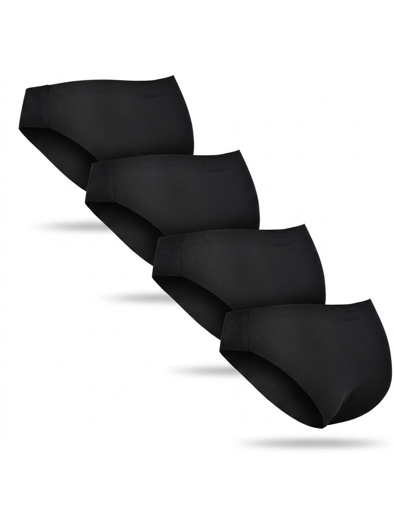 ROXY Slips Microvezel Onzichtbaar Lasersnede Set van 4 Zwart - Kiabi
