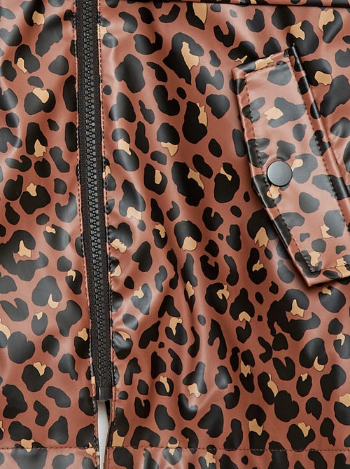 Rubberen parka met capuchon - Kiabi