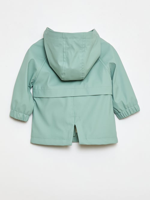 Rubberen parka met kap - Kiabi