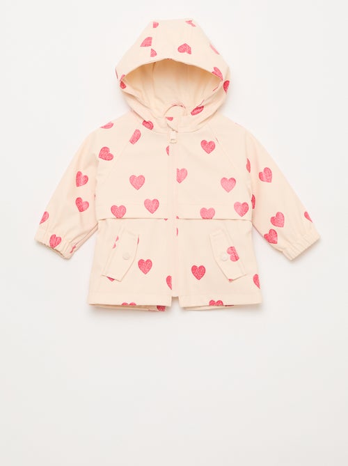 Rubberen parka met kap - Kiabi