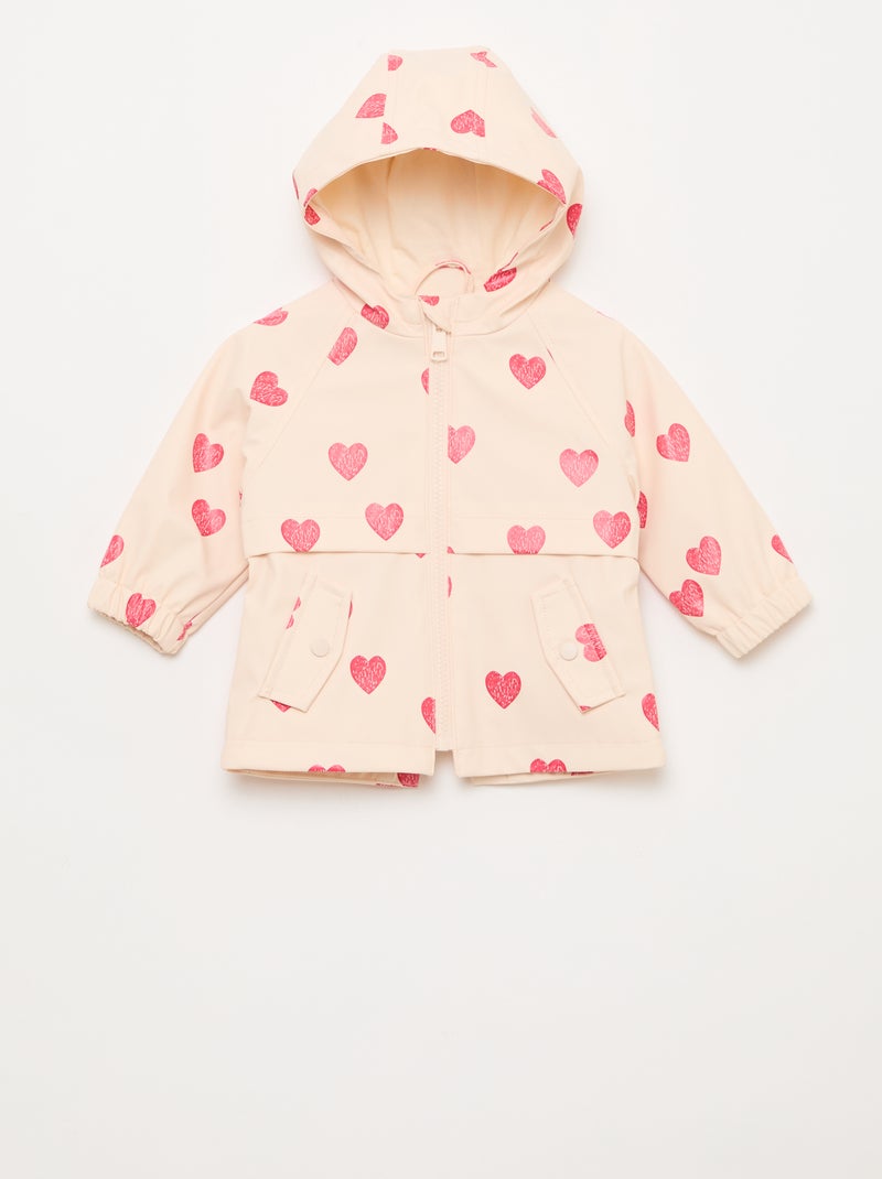 Rubberen parka met kap Rose - Kiabi