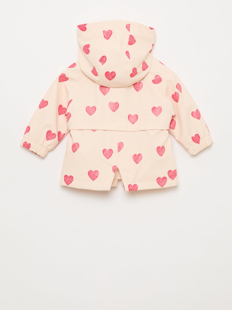 Rubberen parka met kap Rose - Kiabi