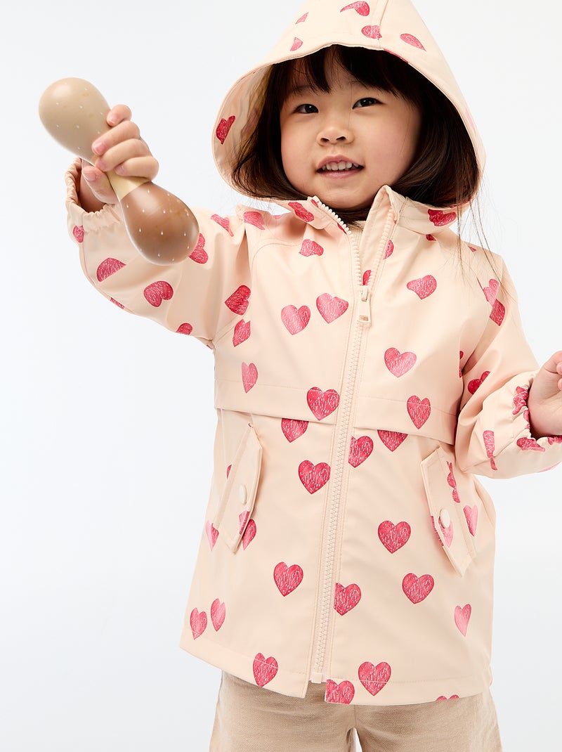 Rubberen parka met kap Rose - Kiabi