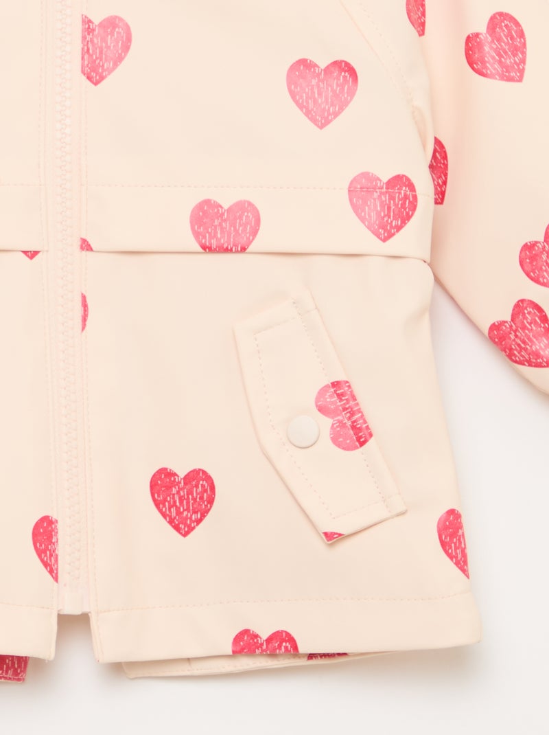 Rubberen parka met kap Rose - Kiabi