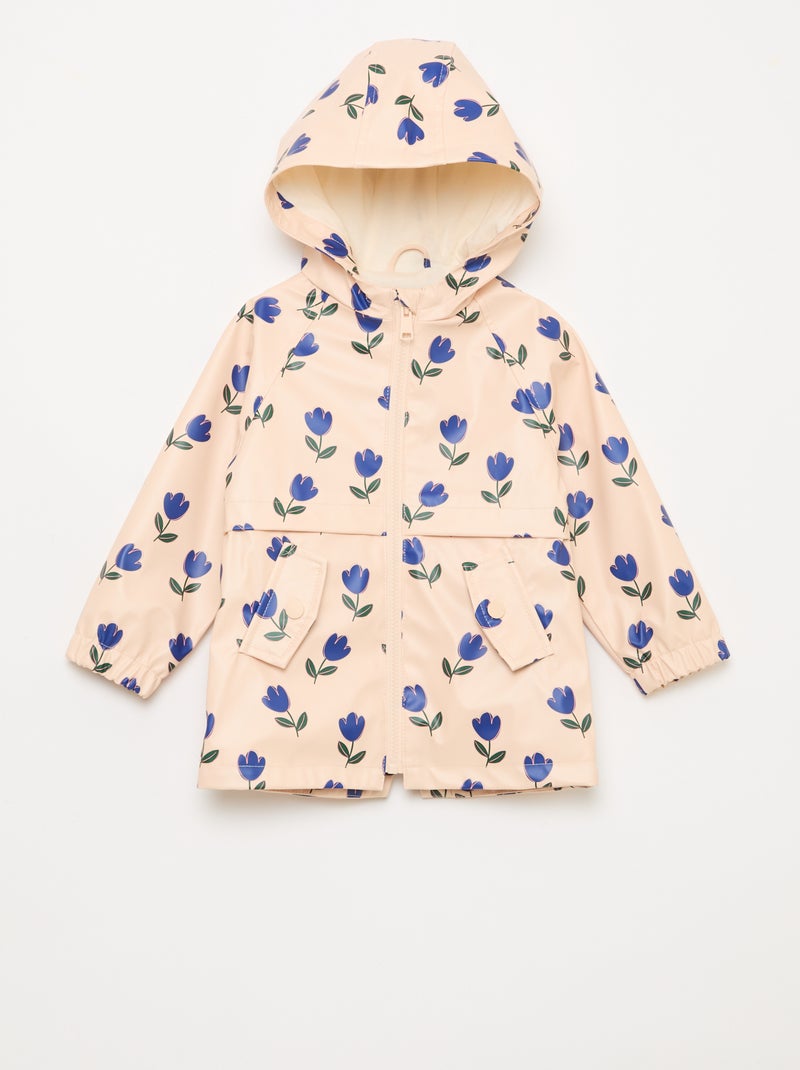 Rubberen parka met kap Rose - Kiabi