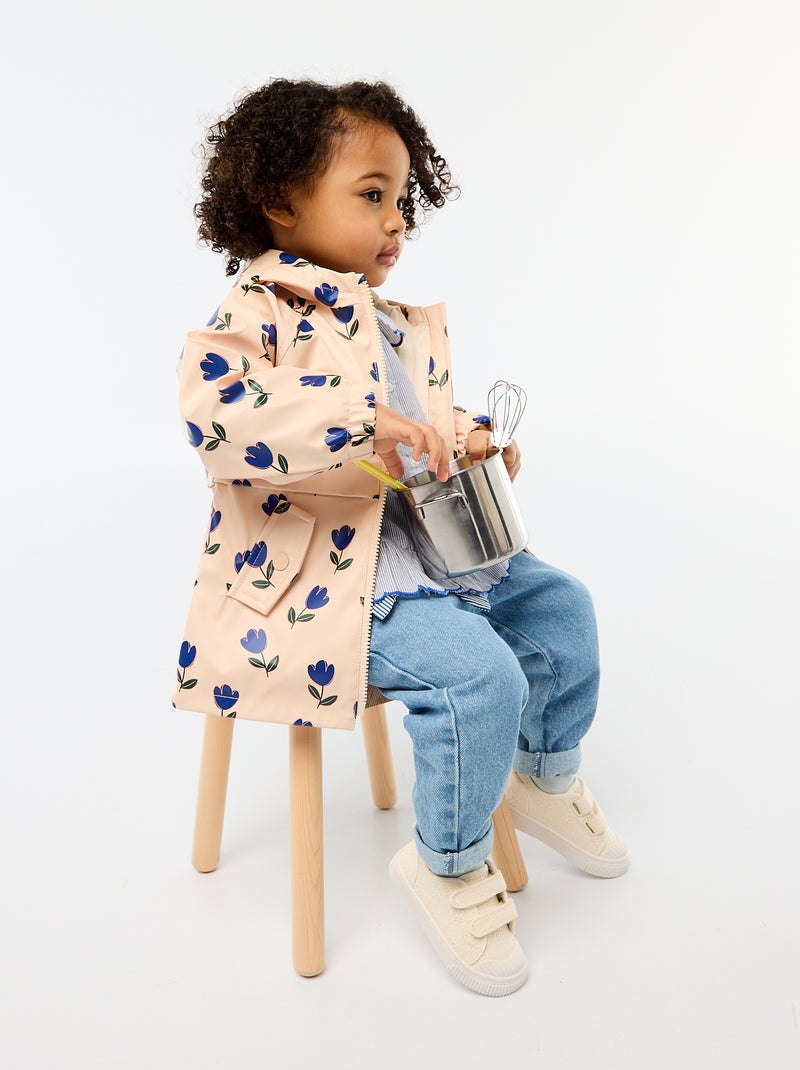 Rubberen parka met kap Rose - Kiabi