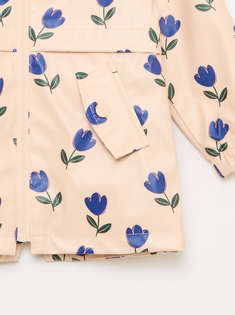 Rubberen parka met kap Rose - Kiabi