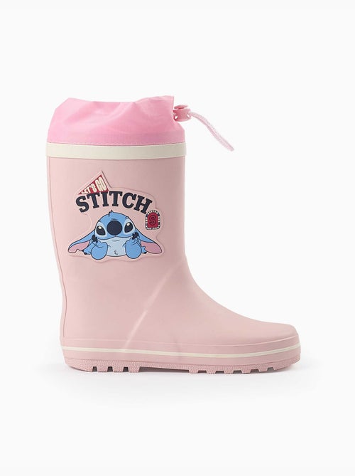 Rubberen regenlaarzen met Stitch print en toggle-sluiting - Kiabi