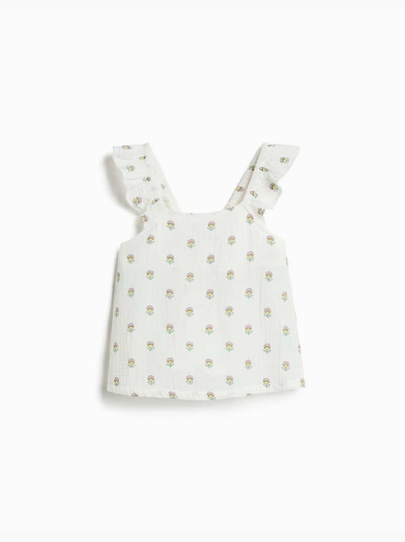 Ruffle top, mo fashion Wit - Kiabi
