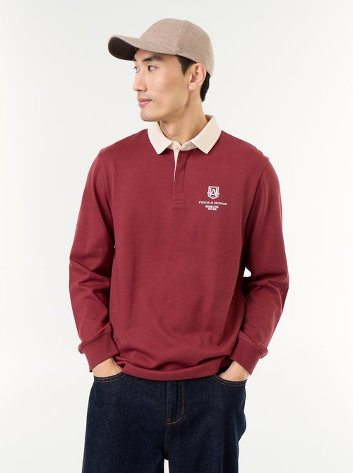 Rugbypolo met geborduurde opschriften - Kiabi Rugbypolo met geborduurde opschriften - Kiabi