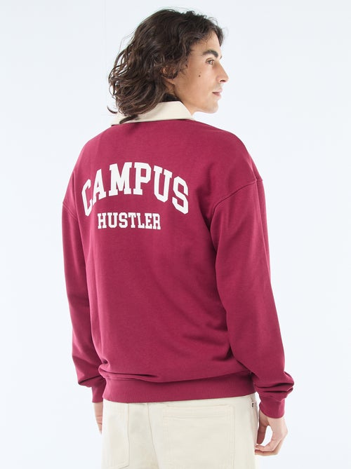 Rugbystijl polo met lange mouwen - Kiabi