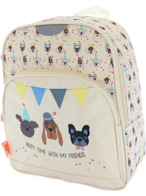 Rugzak bedrukt chiot van synthetische stof met bies met glitters Kid'Abord - Kiabi Rugzak bedrukt chiot van synthetische stof met bies met glitters Kid'Abord - Kiabi