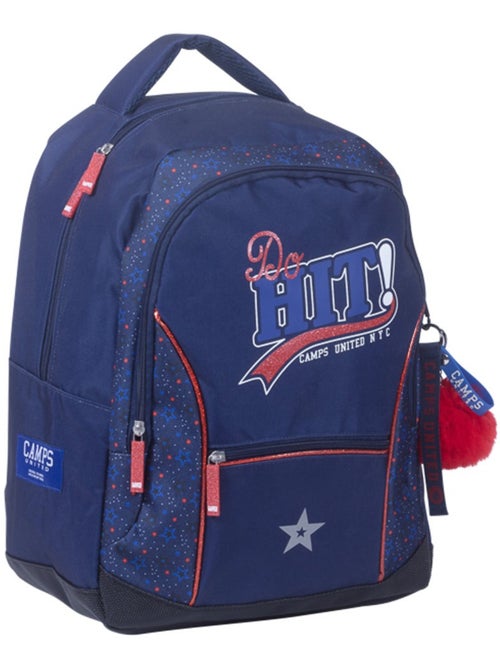 Rugzak Camps 42 cm met 2 vakken met ritssluiting en vak voor - Kiabi Rugzak Camps 42 cm met 2 vakken met ritssluiting en vak voor - Kiabi