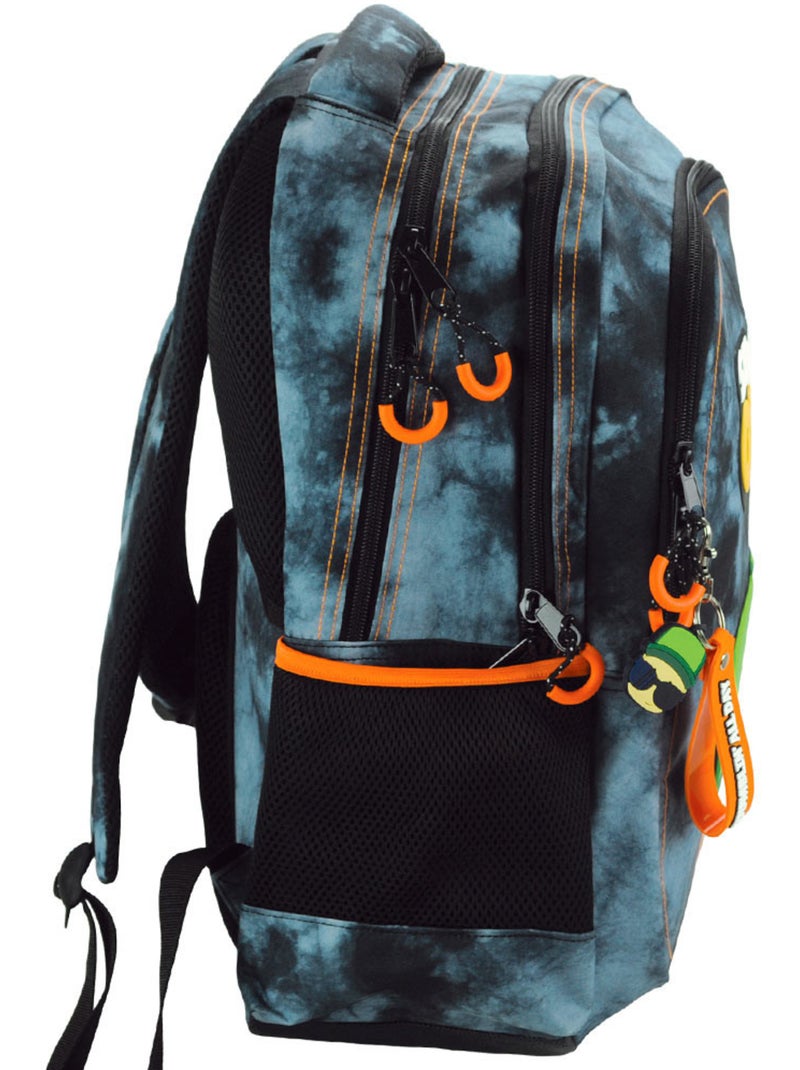 Rugzak CMP 43 cm spel vidéo met 2 vakken met ritssluiting en charms Blauw - Kiabi